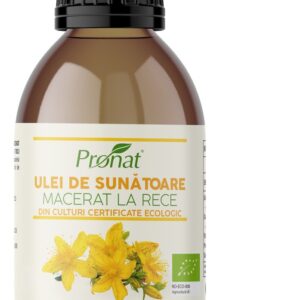 Ulei bio de sunatoare macerat la rece, 100ml Pronat