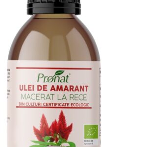 Ulei bio din seminte de amarant macerat la rece, 100ml Pronat