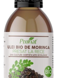 Ulei bio din seminte de moringa presat la rece, 100ml Pronat