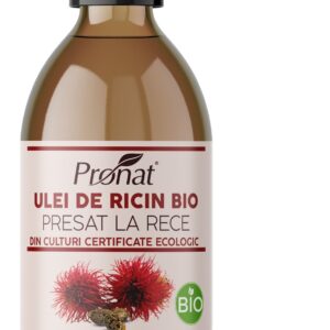 Ulei bio din seminte de ricin presat la rece, 250ml Pronat
