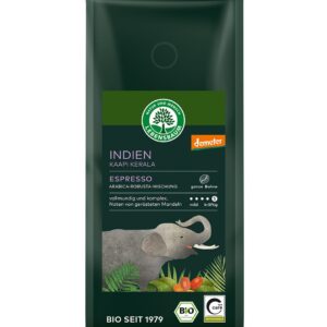 Cafea boabe bio Espresso Kaapi Kerala, 250g Lebensbaum