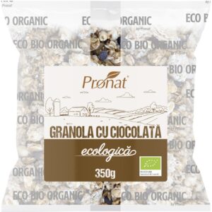 Granola bio cu ciocolată 350g Pronat