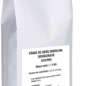 Faina bio de grau dur Semolina remacinata, 5kg Pronat