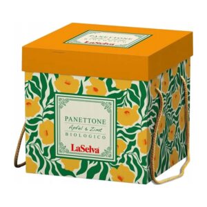 Panettone artizanal bio cu maia, măr și scorțișoară – gust autentic italian, 500g LaSelva