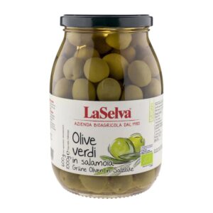 Măsline verzi bio în saramură, 1kg LaSelva
