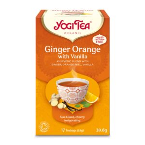 Ceai bio ghimbir cu portocale si vanilie, 17 pliculete 30.6g Yogi Tea