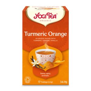 Ceai bio din curcuma, portocale si vanilie, 17 pliculete 34.0g Yogi Tea