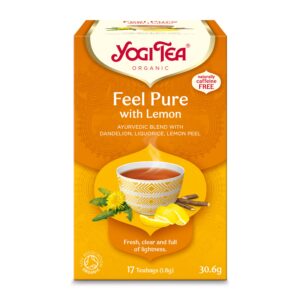 Ceai bio Detox cu lamaie, 17 pliculete 30.6g Yogi Tea
