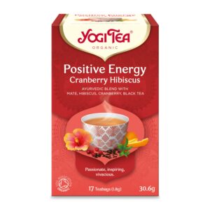Ceai bio Energie Pozitiva Merisor si Hibiscus, 17 pliculete 30.6g Yogi Tea