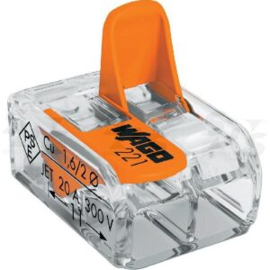 Set 10 cleme cu maneta 4mm2 2 pini max.32A Wago 221-412