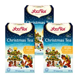 Pachet cadou 3 x Ceai BIO de Craciun, 17 pliculete - 35,7g Yogi Tea