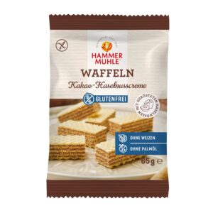 Napolitane cu crema de cacao si alune, 65g Hammer Muhle