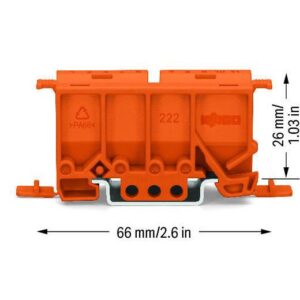Set 10 dispozitive montaj Wago pe sina omega seria 222 ( 222-500 )
