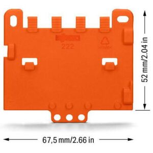 Set 10 placute spate pentru dispozitivele Wago seria 221 si 222 ( 222-505 )