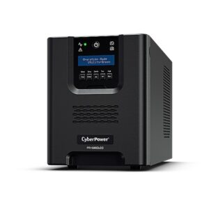 UPS CYBER POWER Line Int. cu Sinusoida Pura,tower,  1500VA/ 1350W,AVR,8xIEC,LCD,1xRBP0023,Backup 4-12 min,incarcare 8h,USB,RS232,GreenP,serie PR "PR1500ELCD" (timbru verde 11 lei)