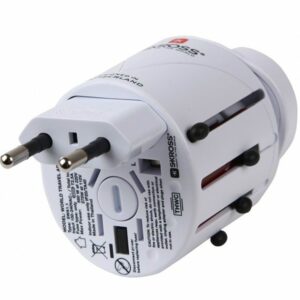 Adaptor priza universal 2P Skross, intrare 3 poli, iesire 2 poli 'ADAPT-PLUG-UNIV/2P-SKRS'