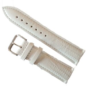 Curea Ceas Piele Alba Imprimeu Șarpe WZ776