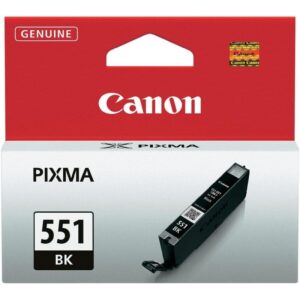 Cartus cerneala Original Canon CLI-551BK Negru, compatibil IP7250/MG5450/MG6350 (BS6508B001AA)