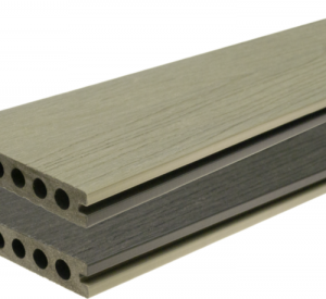 Pardoseala exterior (deck WPC) Gardin Deco Silver/Dark Silver bicolor 4000x145x22mm