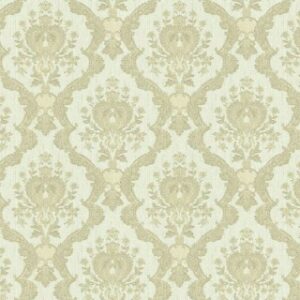 Tapet baroc floral crem cu auriu Delen cod Z72043