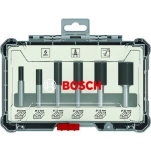 Set 6 freze de profilat canturi, Bosch 2607017466, tija 6 mm