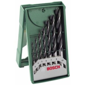 Set 7 burghie lemn, Bosch X-Line 2607019580, 3 - 10 mm, tija cilindrica