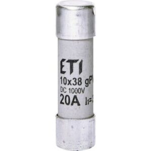 Siguranta fuzibila pentru protectia modulelor fotovoltaice CH10x38 gPV 20A/1000V DC Eti 2625085