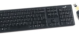 Kit tastatura+mouse Wireless GENIUS 'SLIMSTAR 8000ME', 2.4GHz, Plug&Play (31340045105)
