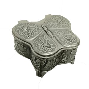 Caseta bijuterii din antimoniu - Papillon