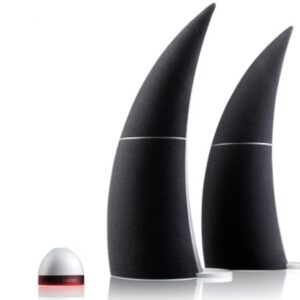 BOXE 2.0 EDIFIER, RMS: 90W (10Wx2 + 10Wx2 + 25Wx2), bluetooth, telecomanda wireless, black, Spinnaker 'E30' (include timbru verde 1 leu)