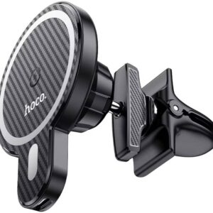 Incarcator wireless Hoco CA85, Wireless Qi, Quick Charge, 15W, MagSafe, Black