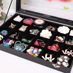 Caseta prezentare bijuterii cu 24 spatii