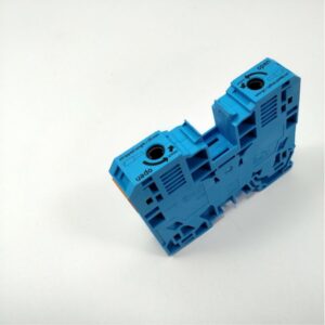 Clema Power Cage pe sina DIN conductor 6.....35 mm Wago 285-134, albastru