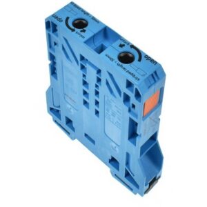 Clema Power Cage pe sina DIN conductor 10.....50 mm Wago 285-154, albastru