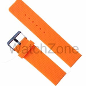 Curea ceas silicon portocalie 22mm