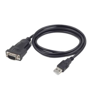 USB to DB9M serial port converter cable, black, 1.5 m (UAS-DB9M-02)