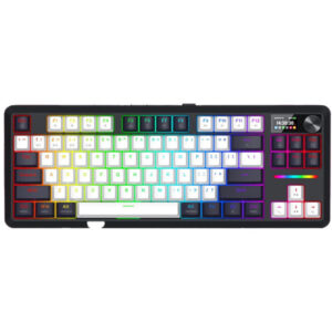 Tastatura Gaming Redragon Wildslash LCD Pro RGB Black-White Linear RPC Switch Mecanica