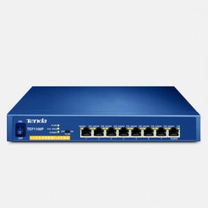 PoE (Power Over Ethernet) Switch 8 Porturi 10/100M (8 porturi PoE), carcasa metal TENDA (TEF1108P)