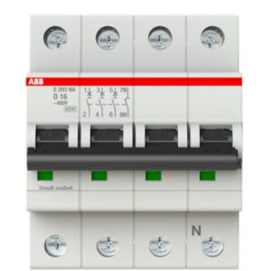 Siguranta automata 3P+N 16A curba D ABB 2CDS253103R0161