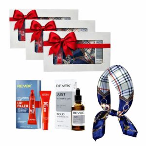 3 x Set Elysa – Revox Lip Filler Revox 12ml, Ser Vitamin C 20% 30ml, Esarfa