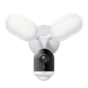 CAMERA IP Exterior cu proiector TP-LINK, 2K QHD 2560x1440, proiector 2800 lumeni, IP65, dist. proiector 30 m, lentila fixa 4 mm,4 Mpx, wireless, mic, plastic, slot SD card, "Tapo C720" (timbru verde 0.8 lei)