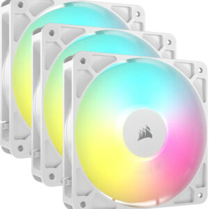 Ventilator Corsair RS120-R ARGB Reverse Fans 120mm Triple Pack White