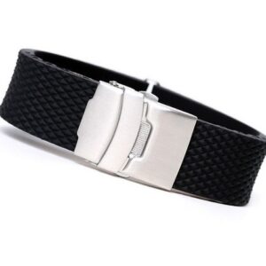 Curea Ceas Silicon Neagra Inchidere Deployant 20mm 22mm 24mm WZ1236