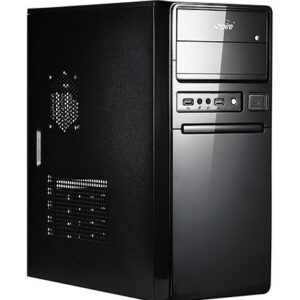 CARCASA SPIRE ATX, front USB & audio, suport 2x 80mm fan, black, sursa 420W 'SP1078B-420W-E1'