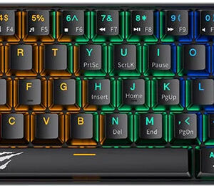 Tastatura Gaming Havit KB903L Rainbow Red Switch Mecanica Black