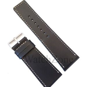 Curea Ceas Neagra Lucrata Manual 24mm - 34mm