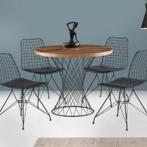 Masa Bucatarie Stil Industrial Pota - 1483 Dimensiuni 90 X 75 X 90