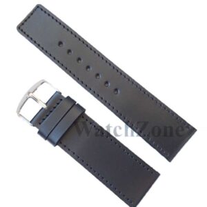 Curea ceas HANDMADE Neagra 22mm 24mm 26mm 28mm