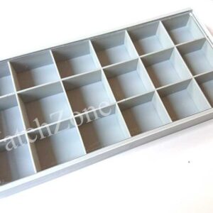 Cutie Depozitare Piese Capac Transparent 18 spatii