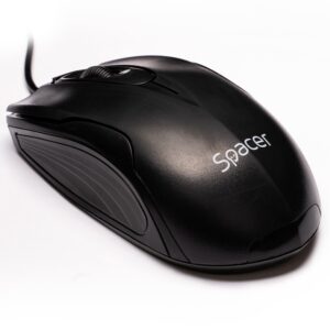 MOUSE OPTIC SPACER,  800DPI, black, USB "SPMO-M11" (include timbru verde 0.01 lei)